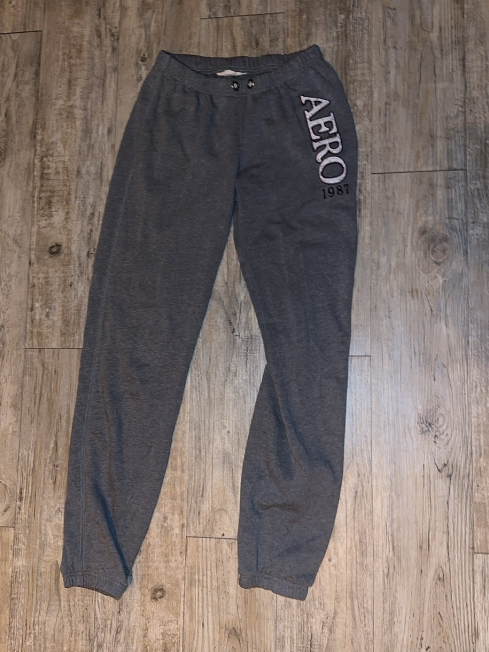 Aeropostale Dark Gray AERO Logo Jogger Sweatpants